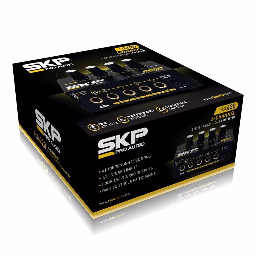 Amplificador para auriculares de 4 canales SKP HA-420 MKII - Imagen 2