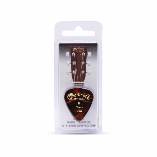 Púas Martin #1 Pick Pack Medium 0.73 mm Forma 351 - Pack de 12