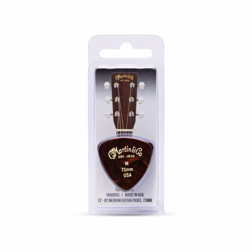 Púas Martin #2 Pick Pack Medium 0.73 mm Forma 346 - Pack de 12