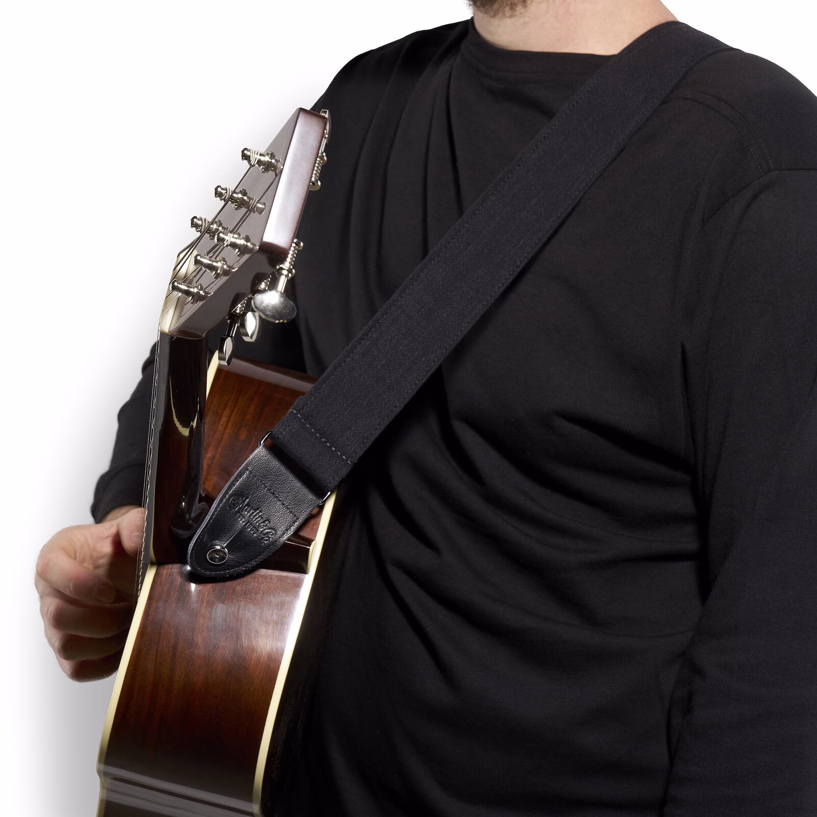 Correa para Guitarra Martin de Cáñamo Negra - Imagen 2