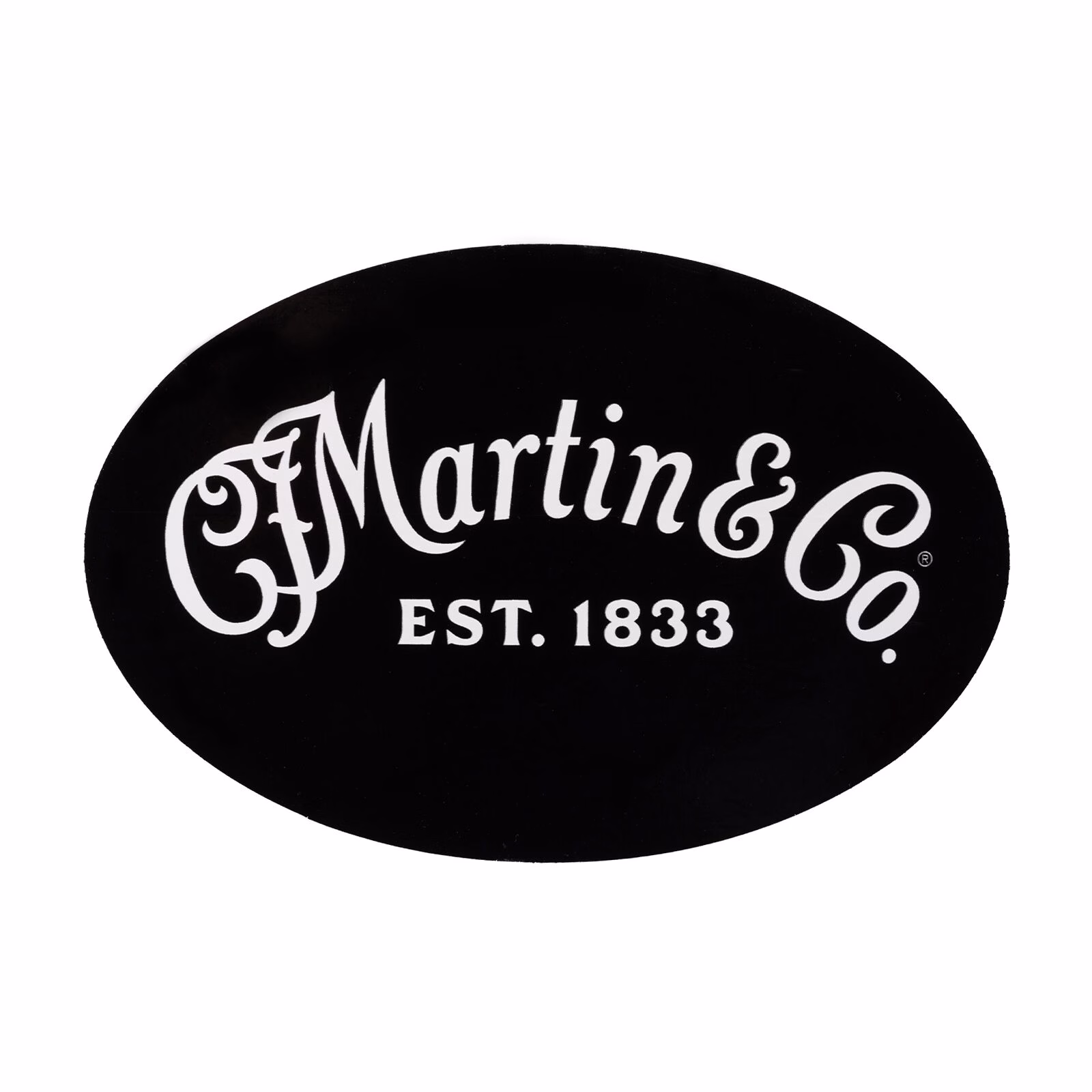 Sticker Martin Guitar Logo Script Negro 10 x 15 cm