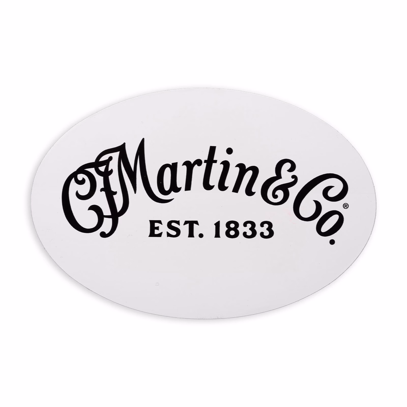 Sticker Martin Guitar Logo Script Blanco 10 x 15 cm