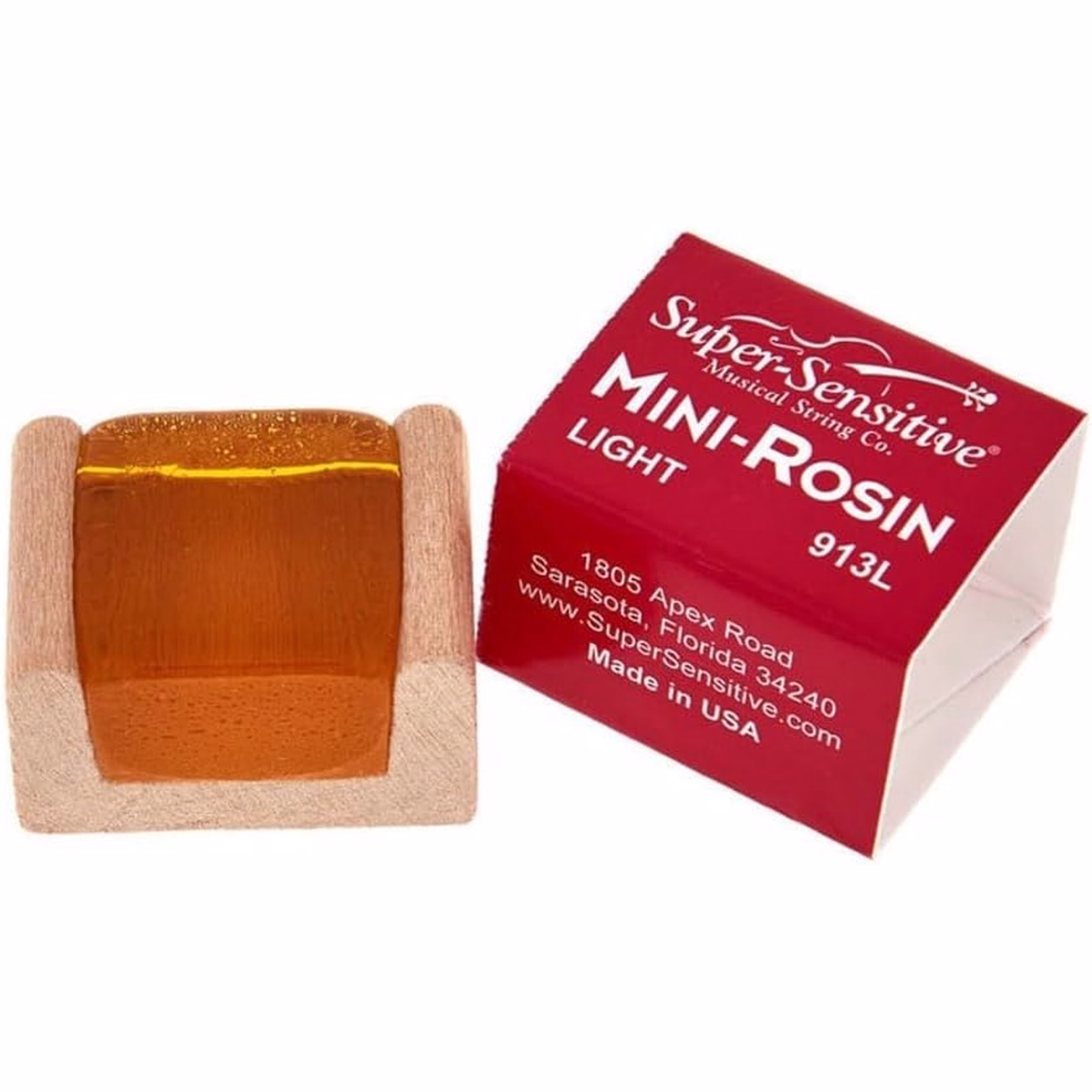 Resina Super-Sensitive Mini Clara para Violín, Viola y Cello