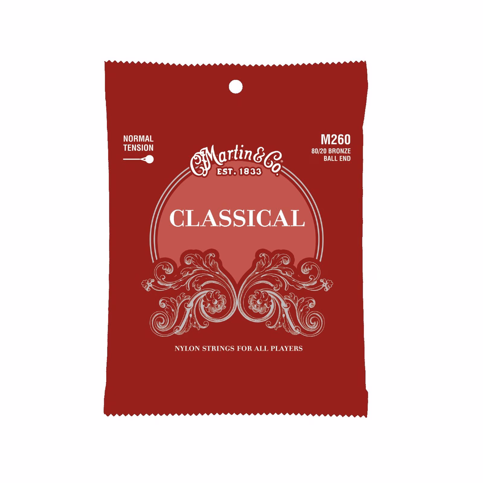 Cuerdas para Guitarra Clásica Martin M260 Ball End Tensión Normal