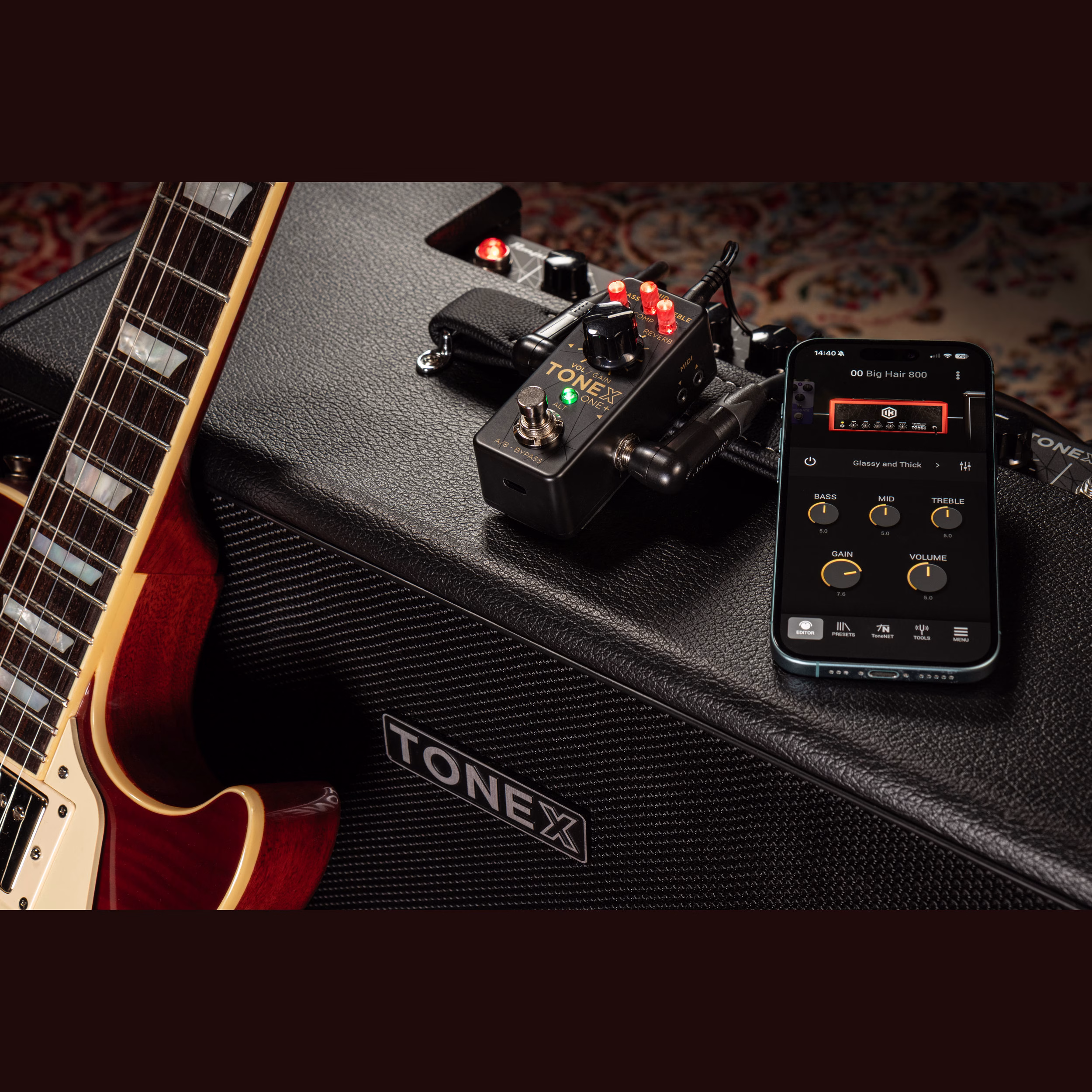 Pedal Modelador IK Multimedia TONEX ONE+ con Bluetooth y MIDI - Imagen 7