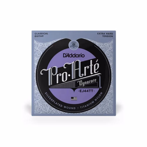 Cuerdas para Guitarra Clásica D'Addario EJ44TT Pro-Arté Dynacore Titanio Tensión Extra Dura